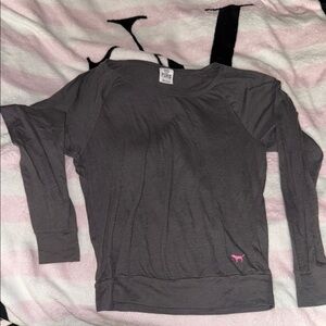 PINK Victoria's Secret Gray Relaxed Long Sleeve XS y2k